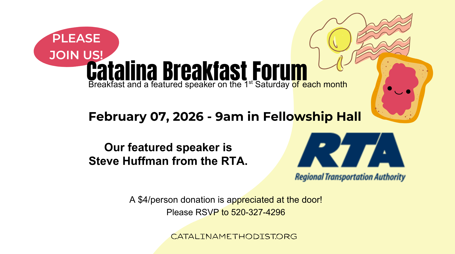 Catalina Breakfast Forum: February 07, 2026@ 9am